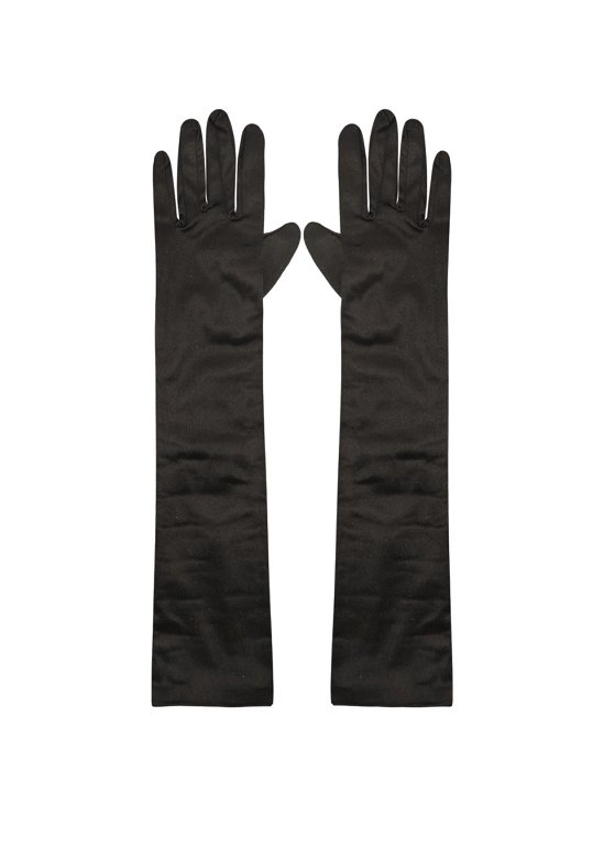 Long Black Gloves (45cm) Adult