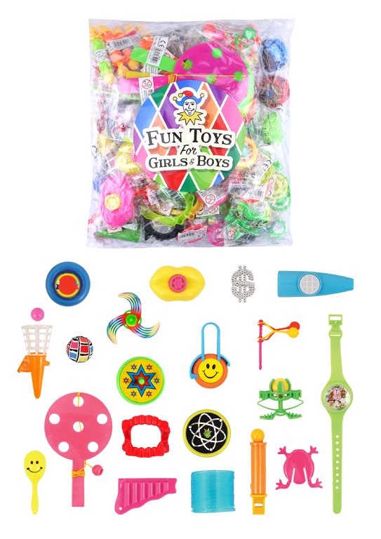 100 Piece Assorted Mixed Toy Bags