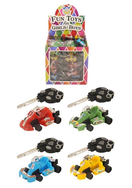 Spring Key Go Kart Cars (Assorted Colours)