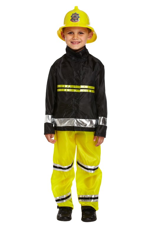 Children's Fireman Costume (Small / 4-6 Years)
