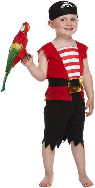Pirate Boy Fancy Dress Costume (Toddler / 3 Years)