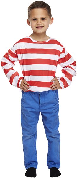 Children's Striped Red and White Top (Small / 4-6 Years)