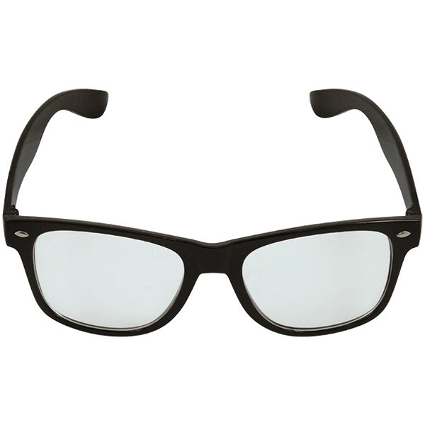 Black Framed Austin Glasses with Clear Lenses (Adult)