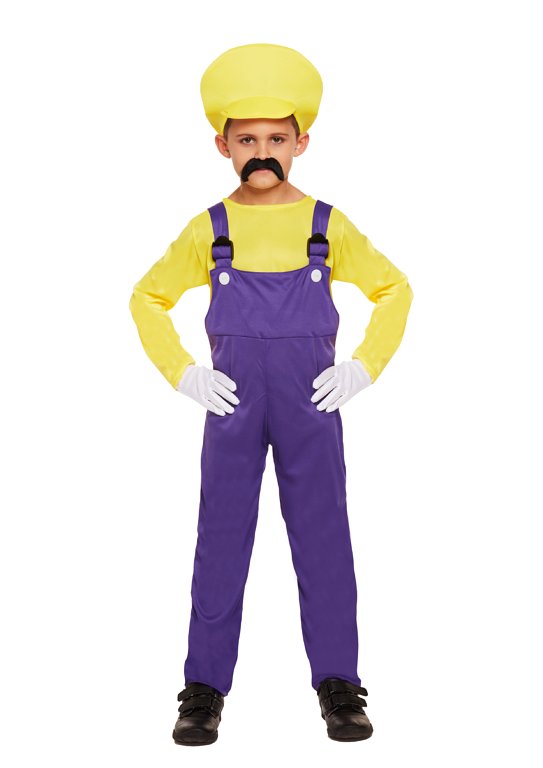 Children's Yellow Super Workman Costume (Medium / 7-9 Years)
