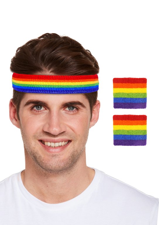 Pride Headband and Wristbands Set