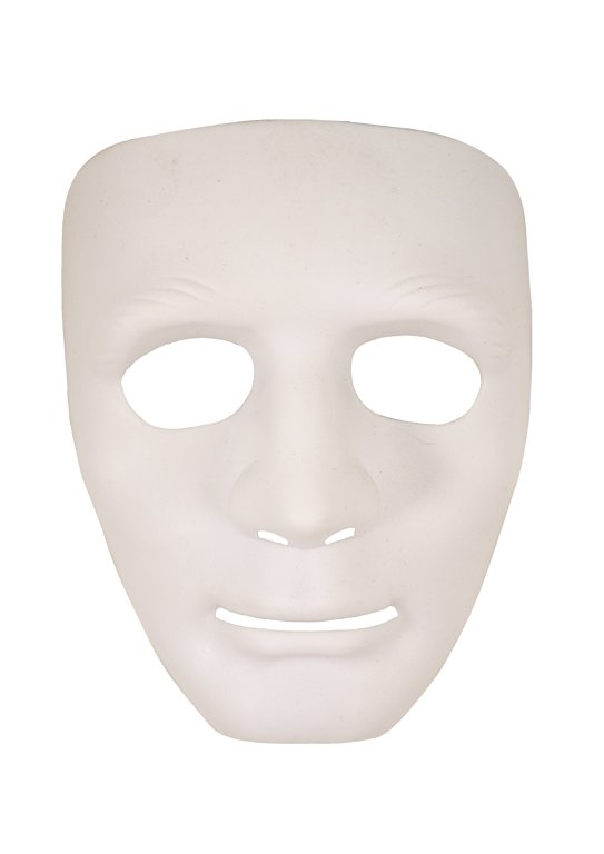 Deluxe White Robot Mask