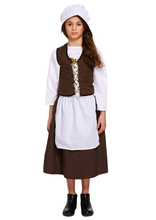 Children's Victorian Maid Costume (Large / 10-12 Years)