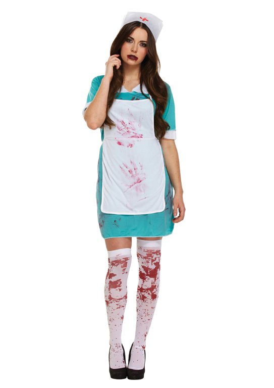 Bloody Nurse (One Size) Adult Fancy Dress Costume