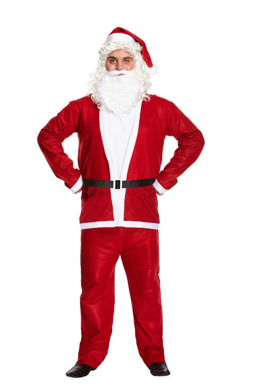 Santa Suit (One Size) Adult Fancy Dress Costume