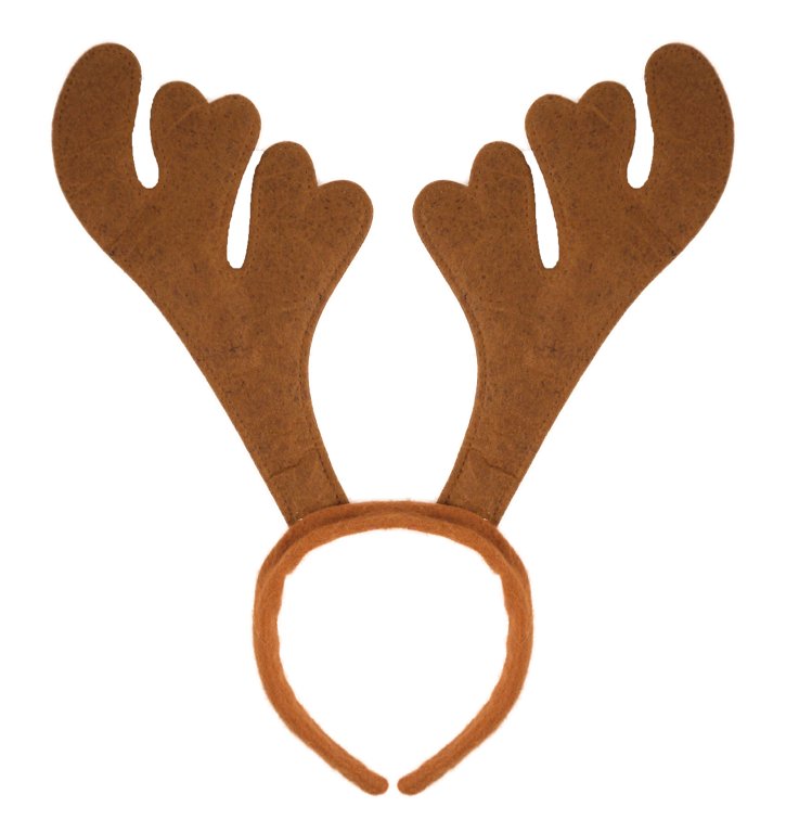 Reindeer Antler Headband (Brown)