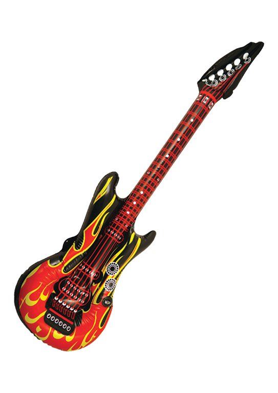 Inflatable Guitar with Flame Design (106cm)