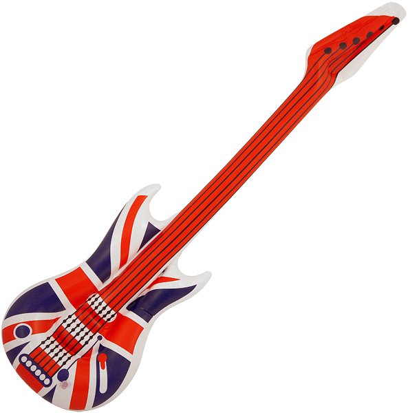 Inflatable Guitar with Union Jack Design (106cm)