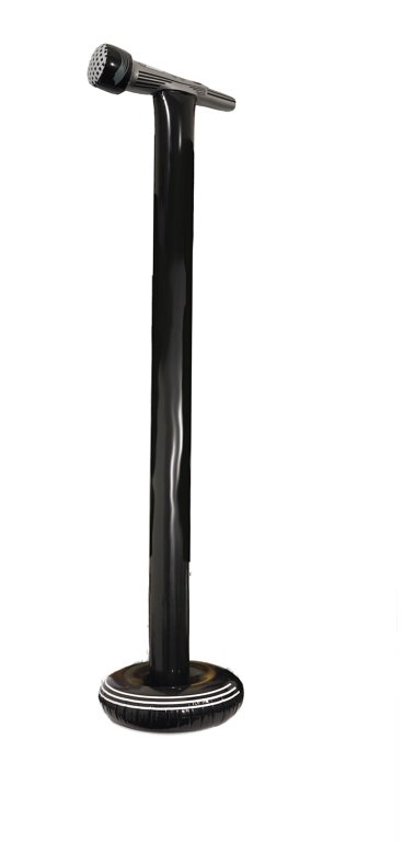 Inflatable Microphone on Stand (125cm)