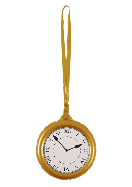 Inflatable Jumbo Pocket Watch Clock with Necklace (24.5cm)