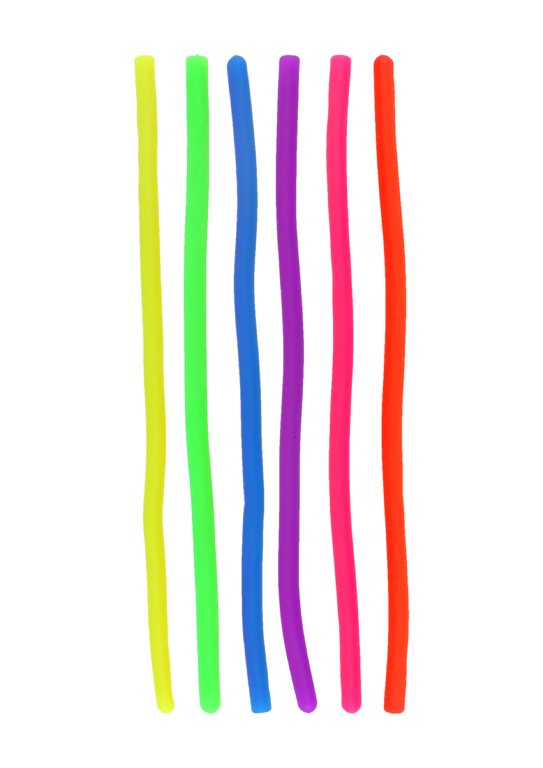 Stretchy Elastic String Noodle (6 Assorted Colours)