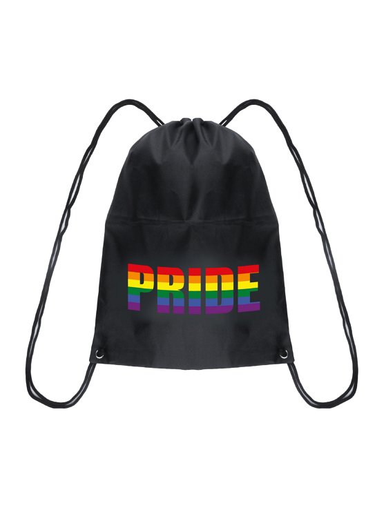 Pride Drawstring Bag with Printed Lettering