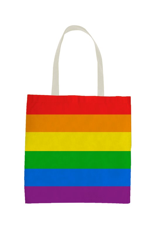 Pride Tote Bag with Rainbow Design