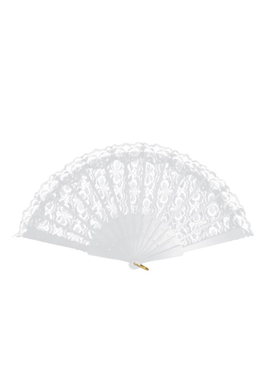 White Lace Fan (45x25cm)