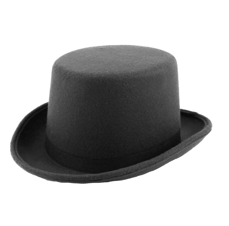 Children's Black Felt Top Hat