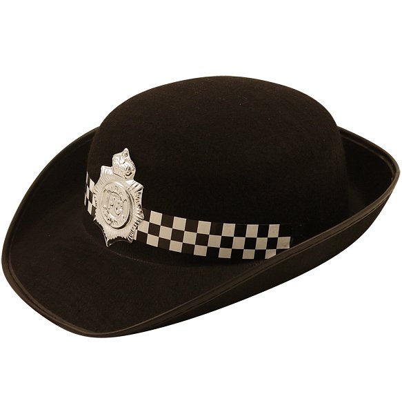 WPC Policewoman Black Felt Hat (Adult)