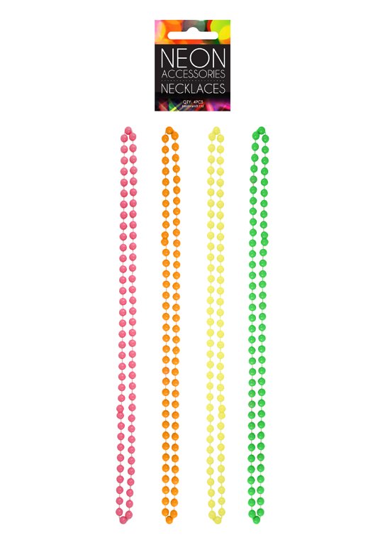 Neon Necklaces (1m) 4 Assorted Colours