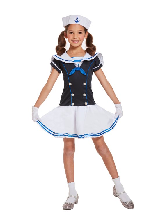 Children's Sailor Girl Costume (Medium / 7-9 Years)