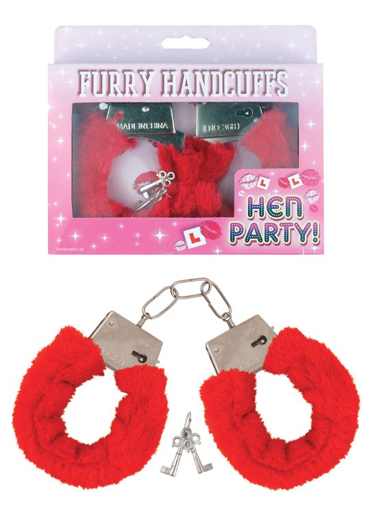 Furry Handcuffs with Keys (Red)