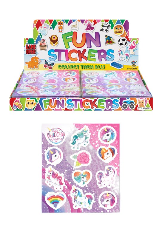 Unicorn Sticker Sheets (10cm x 11.5cm)