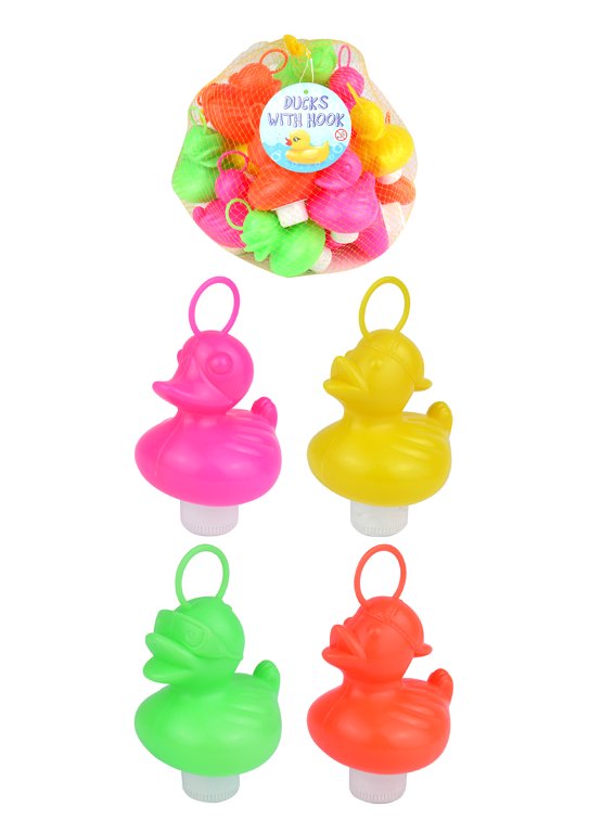 Weighted Ducks with Hooks (7cm) 4 Assorted Colours and Designs