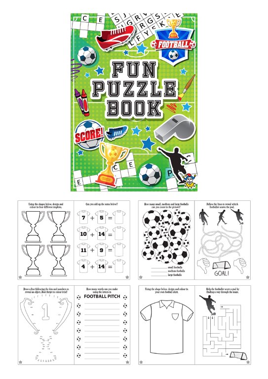 Mini Football Puzzle Books (10.5x14.5cm)