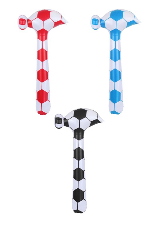 Inflatable Hammer with Football Print in 3 Assorted Colours (86cm)