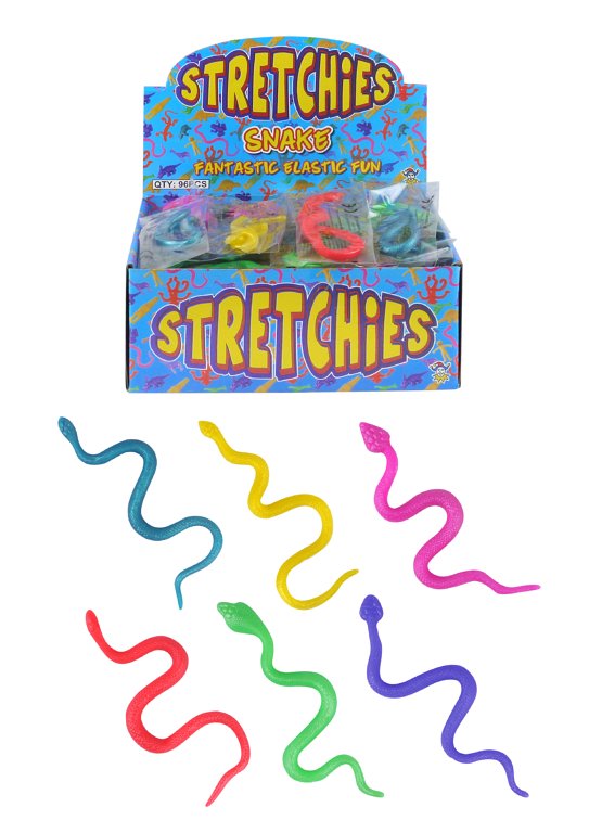 Stretch Snakes (20cm) 6 Assorted Colours