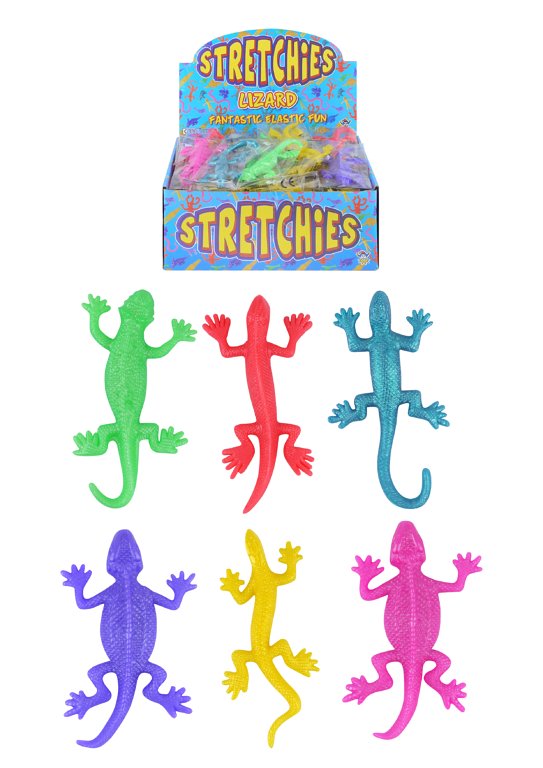 Stretchy Lizards (11cm) 6 Assorted Colours