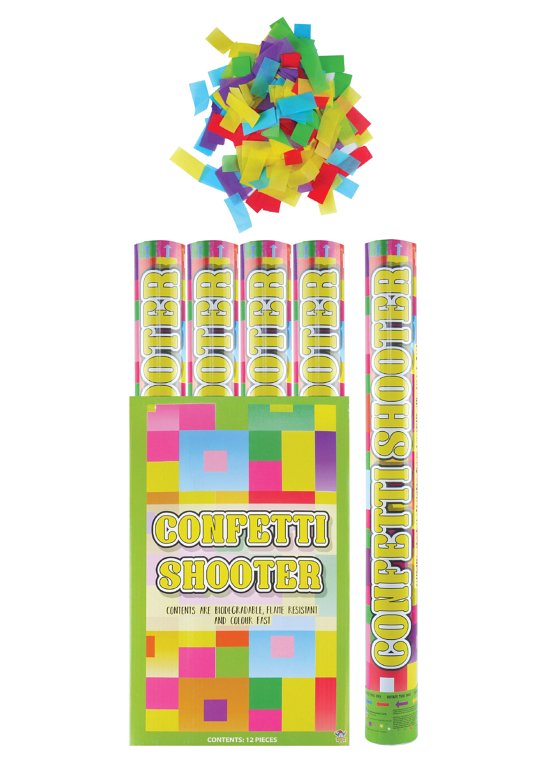 Multicolour Paper Confetti Shooter Party Time UK Stockist1 Tube 20cm 