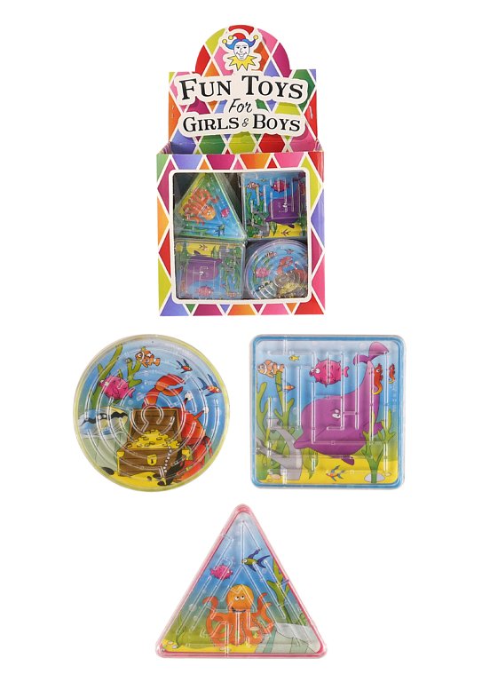 Sealife Puzzle Mazes (3 Assorted Shapes and Designs)