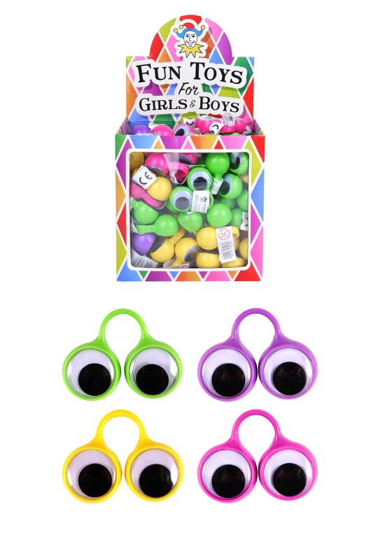Googly Finger Eyes (5cm) 4 Assorted Colours