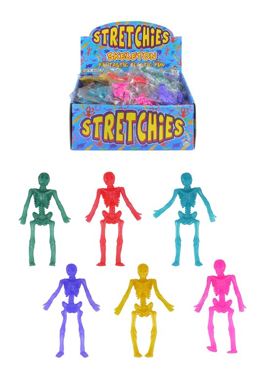 Stretch Skeletons (9cm) 6 Assorted Colours