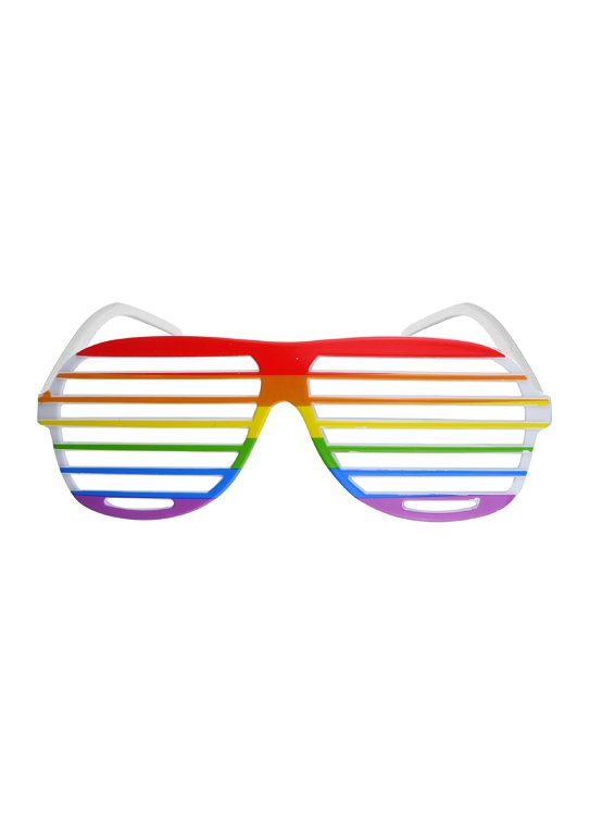 Shutter Rainbow Pride Glasses (Adult)