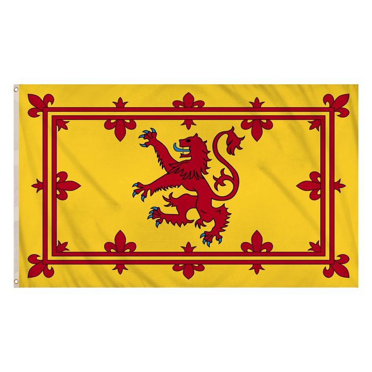 Scotland Lion Rampant Flag (5ft x 3ft) Polyester, double stitched seam, metal eyelets