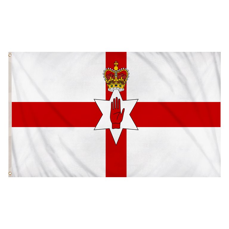 Northern Ireland Flag (5ft x 3ft) Polyester, double stitched seam, metal eyelets
