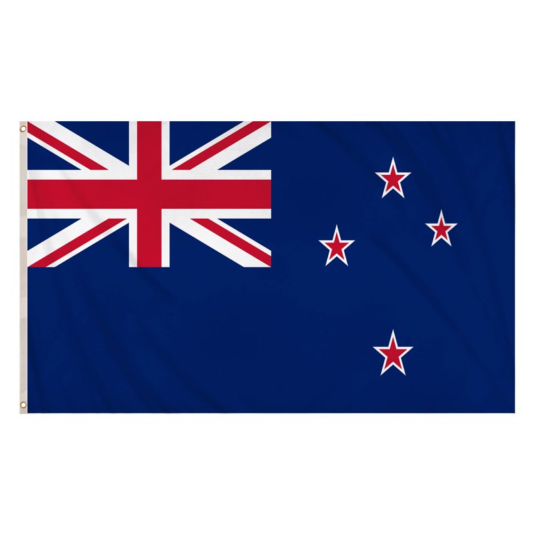 New Zealand Flag (5ft x 3ft) Polyester, double stitched seam, metal eyelets
