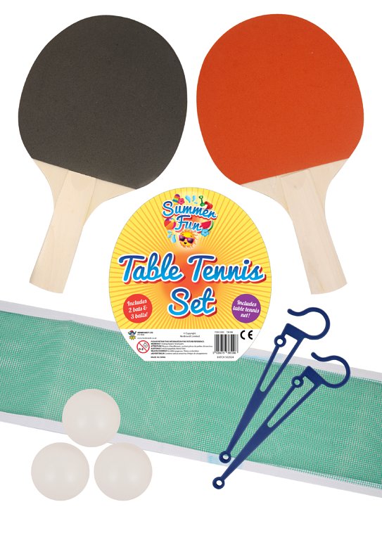 Table Tennis Set (Bat/Ball/Net)