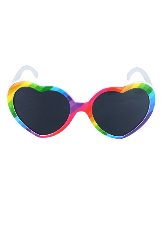 Pride Heart Glasses with Dark Lenses (Adult)