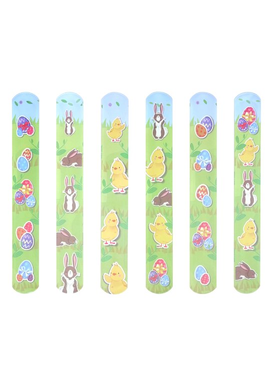 Easter Snap Bracelets with Print (6 Assorted Designs)