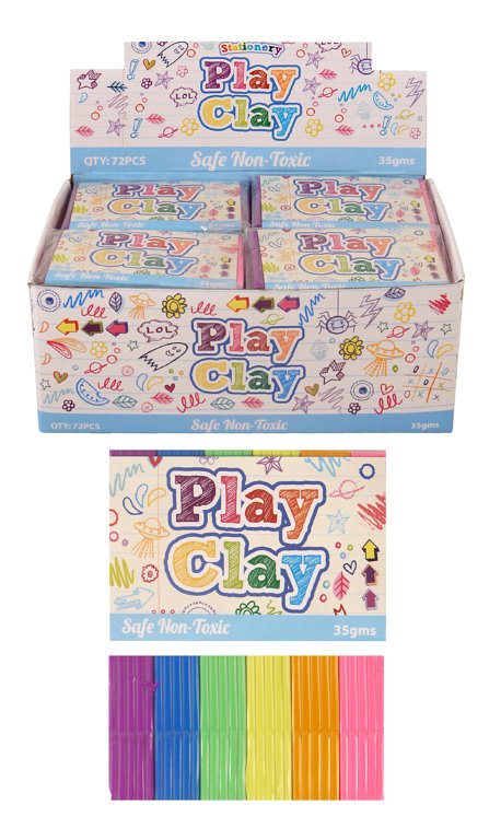 Play Clay (35gms) 6 Assorted Colours
