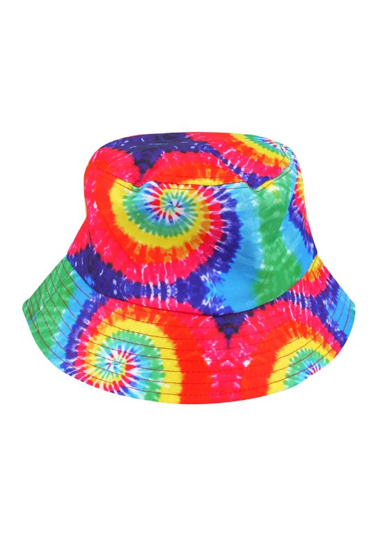 Rainbow Pride Bucket Hat with Spirals (Adult)