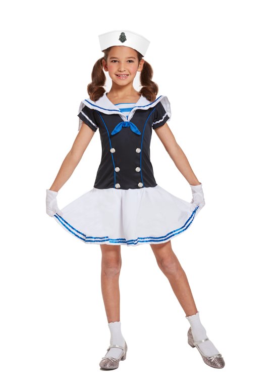Children's Sailor Girl Costume (Large / 10-12 Years)