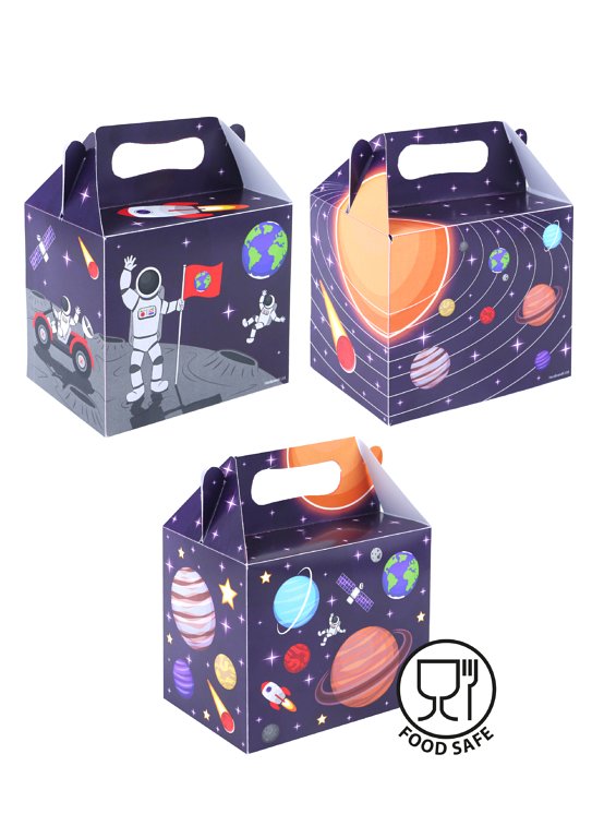 Space Lunch Boxes (3 Assorted Designs)
