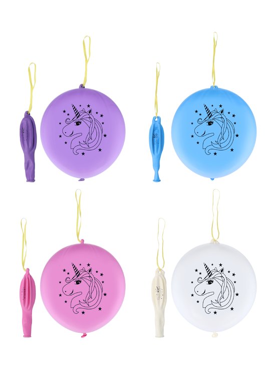 Unicorn Punch Balloons 4 Assorted Colours