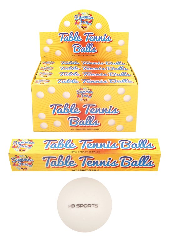 Table Tennis Balls (4cm) 6pcs Per Box